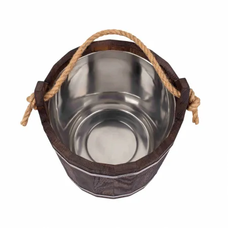 запарник 16л с нержавеющей вставкой woodson дуб в темном