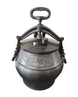 афганский казан-скороварка rashko baba с ручками 5 литров черный, алюминий