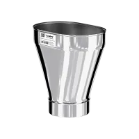 переход craft с круга (п) на овал (м) 0,33м нержавеющий (316/0,8), ф150 100*200