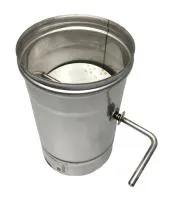 заслонка craft (шибер поворотный) нержавеющая (316/0,8мм) ф120 черный