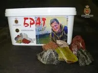 камень для бани брат ассорти для семьи ( из 16 твердых пород с добавлением яшм) 11,3 кг