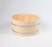 шайка 15л с пласт.вставкой ручки-веревки банный эксперт