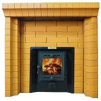 портал для банной печи красный кирпич 