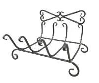 дровница узорная черная, банный эксперт