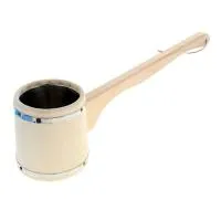 ковш "емеля" 1,2л с нержавеющей вставкой (длинная ручка), банный эксперт