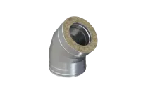 колено феррум утепленное угол 135° нержавеющее (430/0,8мм)/оцинкованное, ф120/200, по воде