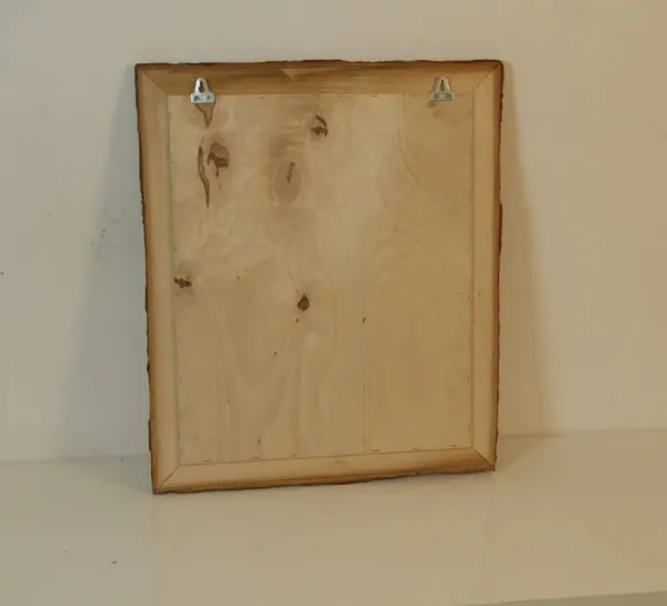 зеркало липа с корой 450*550мм автор бани