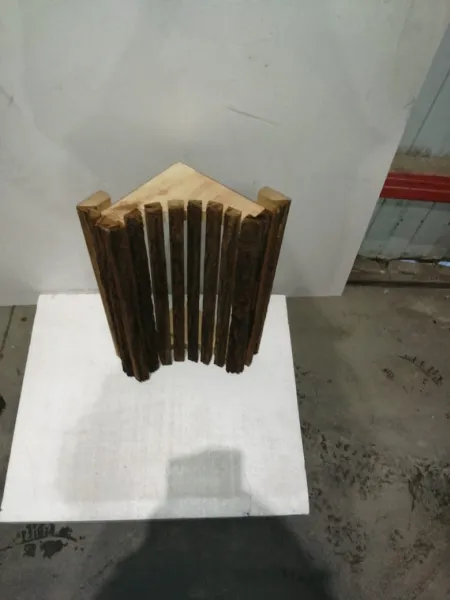 абажур угловой из коры автор бани