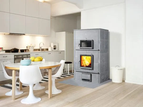 печь-камин tulikivi tlu2000/92 classic с духовкой (нижнее)