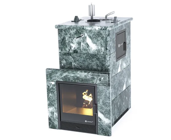 печь для бани изистим геленджик м2 premium в четыр.кожухе из пироксенита закр.верх вход с тыла