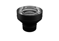 переход феррум на сэндвич нержавеющий, (430/0,8мм), ф115/200, по воде (черный)