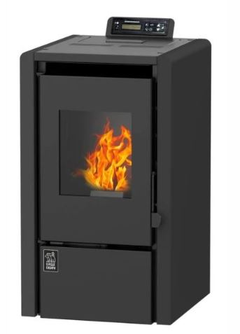 камин zota b6h22 black 6 квт пеллетный воздухогрейный